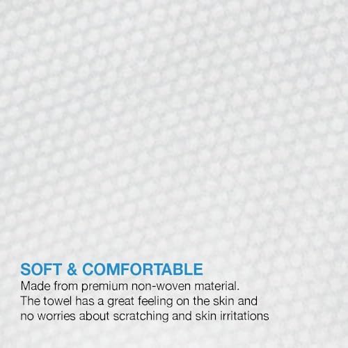 ForPro Professional Collection Premium Disposable Bath Towels, Salon & Spa Towels for Hair, Face, Body, Extra Large (15" x 31.5"), White, 50-Count