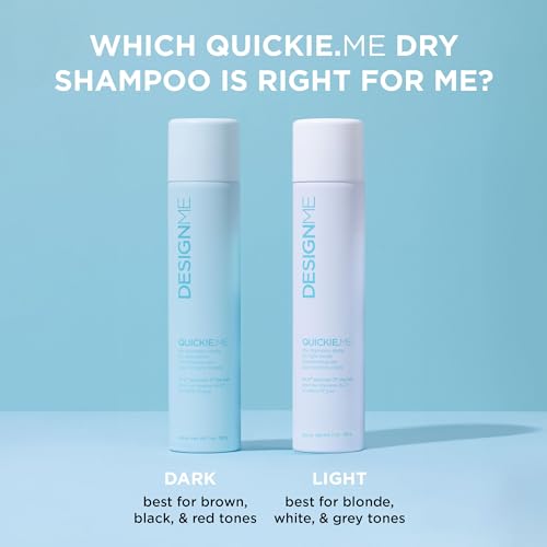 QUICKIE.ME Dry Shampoo Hair Spray by DESIGNME | Oil-Absorbing, Residue-Free Dry Shampoo | Root-Lifting Dry Shampoo Spray | Waterless Dry Shampoo Spray with Rice Starch, 7 Oz