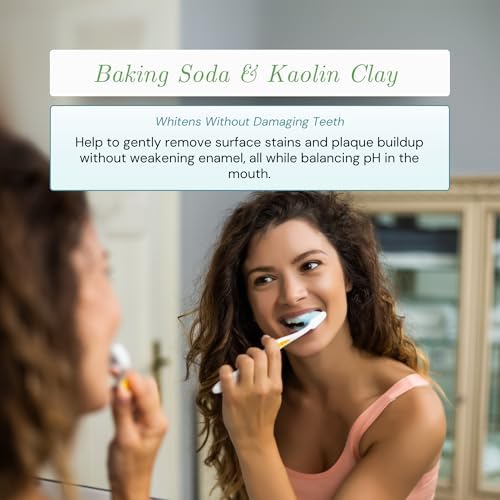 Shine Remineralizing Tooth Powder with Hydroxyapatite, Made in The USA, Fluoride Free Tooth Repair, Natural Teeth Whitening Powder, Teeth Polish & Stain Remover, Mint