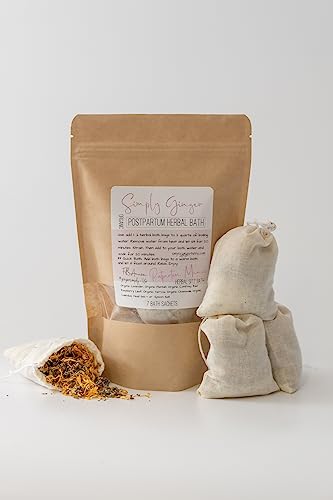 PostPartum Bath Tea Bags, Organic Herbs ll 7 Tea Sachets ll Sitz Bath ll Post Partum ll Herbal Bath ll Gifts For New Moms ll Soothing Herbal Sitz Bath ll Baby Shower Gifts