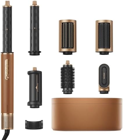 DREAME AirStyle Pro 7-in-1 Hair Styler & High Speed Dryer | Magnetic Attachments for Curling, Smoothing, Volumizing | Fast Drying, Frizz Control, Cool Shot | Luxury Leather Package