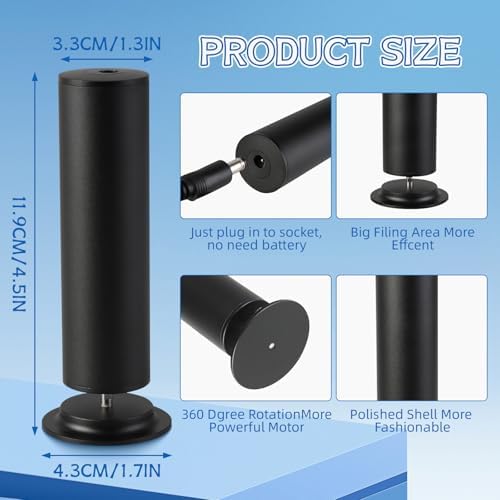 Dermave Electric Foot Callus Remover, Electric Callus Remover Feet, Callus Remover for Feet - Foot Filer with 60pcs Sanding Discs for Dead Cracked Skin, Men/Women (Black)