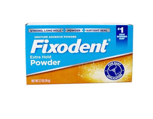 Fixodent Powder Extra Hold 2.7 Oz. (Pack of 3)