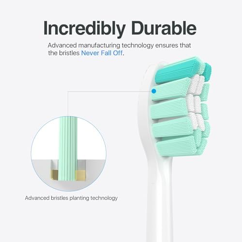 Replacement Toothbrush Heads for Philips Sonicare Replacement Heads C1,4100,G2,C2,Replacement Brush Head Compatible with Phillips Sonicare Electric Toothbrush C2,C1,4100,for Philips Sonic Care Brush