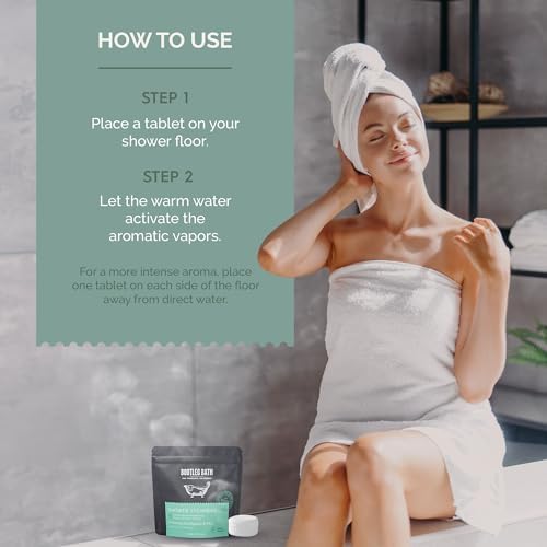 Shower Steamers Aromatherapy 8 Pack, Eucalyptus Shower Bombs, Great Hostess Gift, Mother's Day Gift, 100% Pure Essential Oil, All Natural, for Men and Women, Made in USA