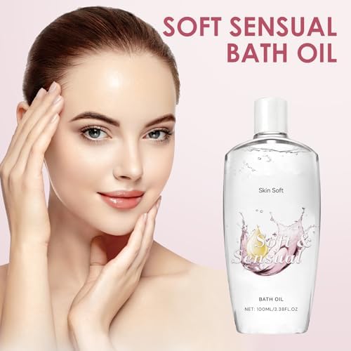 Soft Sensual Bath Oil, Women's Original Bath Oil - Long-Lasting Hydration, Nourishes, Smooths, Firms, Suitable for All Skin Types (2 pcs)