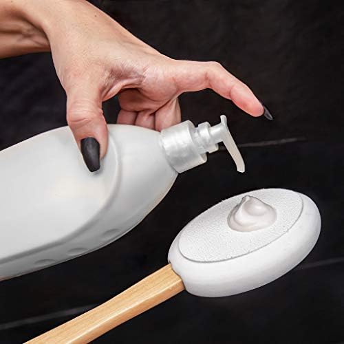 Lotion Applicator For Back | Easy Reach | Lotion | Cream | Sunscreen | Self Tanner | For All Skin Types | Includes 1 Applicator Handle, 4 Pads & 1 Hook (4 Pads)