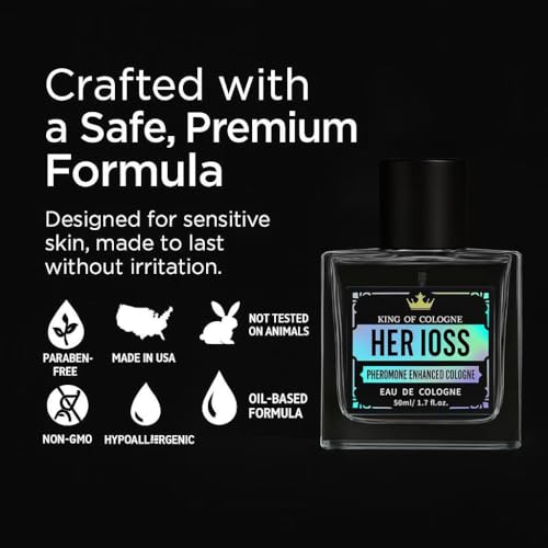 Pheromone Cologne for Men – Bold, Spicy & Woody Scent with Enhanced Long-Lasting Perfume | Safe for Sensitive Skin | Great Gift Idea for Fragrances | 1.7 fl oz / 50ml