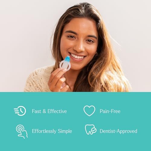 GLO Science Teeth Whitening Gel Pods – Safe, Effective Whitener with Silicon Brush, 6% Hydrogen Peroxide – Fastest Way to Whiter Teeth, Sensitivity Free – Mint Flavor (Pack of 5)