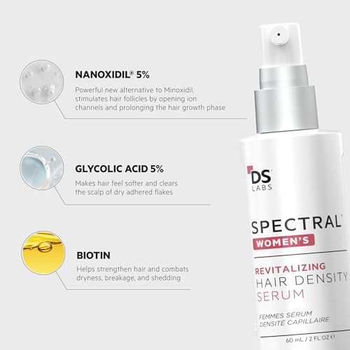DS Labs Spectral Women's Formally Spectral.CSF - Hair Density Serum for Women, Thickening, Strengthening, Volumizing, Fuller-Looking Hair, 60mL, Packaging May Vary