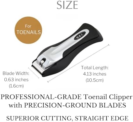 KAI Japanese Nail Clippers With Side Nail File, Stainless Steel, Large, Made in Japan