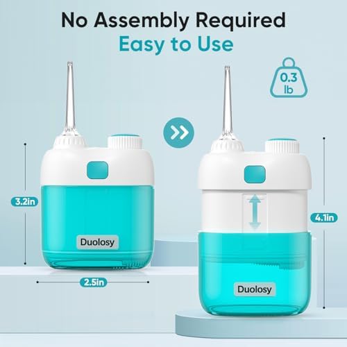 Portable Water Flosser, Cordless Oral Irrigator for Teeth, Mini Flossing Cleaning with Removable Tank, Travel Water Flosser with 3 Modes & IPX7 Waterproof