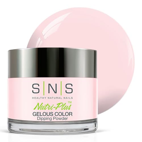 SNS Nail Dip Powder, Gelous Color Dipping Powder - Barely Touch (Natural, Nudes/Pastel, Cream) - Long-Lasting Dip Nail Color Lasts 14 Days - Low-Odor & No UV Lamp Required - 1oz