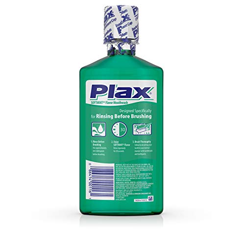 Plax Advanced Formula Plaque Lossening Rinse, Soft Mint, 16 Fl. Oz