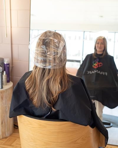 FRAMAR XL Processing Caps For Hair Color - Disposable Shower Caps For Women, Hair Coloring Cap, Processing Cap Disposable, Salon Essentials – No Elastic Trim – 50 Count