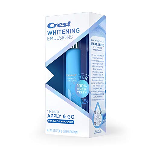 Crest Whitening Emulsions On-the-Go Leave-On Teeth Whitening Gel Pen, 0.35 Oz (10 G)