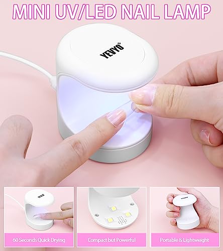 Acrylic Nail Kit with Drill, Acrylic Nail Kit for Beginners with Everything UV Light Nail Art Tools Gift Set for Home Salon