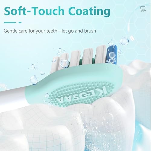 Replacement Toothbrush Heads for Philips Sonicare Electric Toothbrush, 2-in-1 Tongue Cleaner, 10 Pack, Mint Green,Suitable for Philips Sonicare Heads, C2, C1, C3, W1, W2, W3, G1, G2, G3