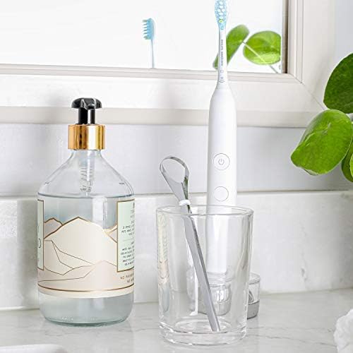 Model P Medical Grade, Dishwasher Safe, Stainless Steel Tongue Cleaner, Reduce Bad Breath and Improve Taste, Preferred by Leading Dental Schools for Oral Hygiene, (1 Count)