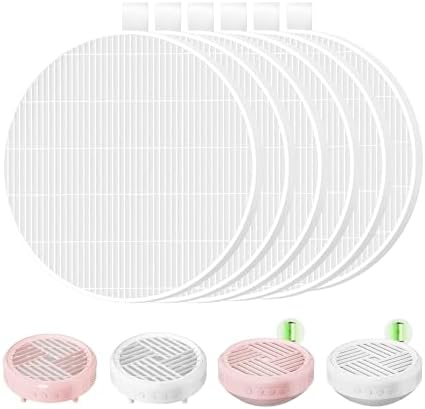 6 Pack Nail Dust Collector Filters Compatible with MelodySusie Nail Dust Collectors, Replacement Filter for Models HPro/SProR.