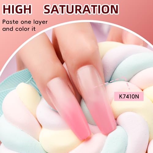 Sponge Pat Paint Nail Gel, 9 Colors Nude Pink White Red Brown Black Ombre Gel Nail Polish Set with 50pcs Nail Sponges 4 Claws Metal Grabber and Brush Painting Nail Art Nutural Extra