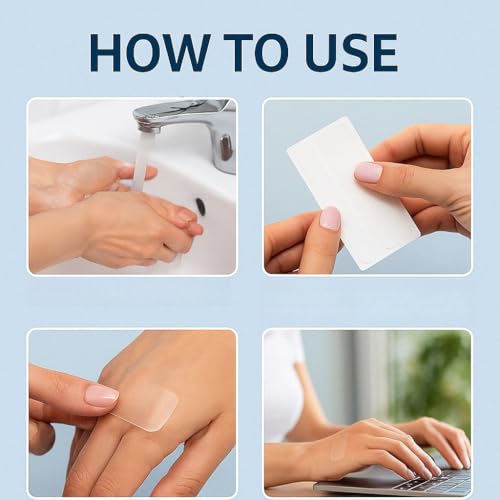 Moisturizing Crack Patches –For Linear, Single Small Crack,For Dry,Cracked Hands,Elbows, Chapped Knees Skin Relief, Hydrating Care – Flexible & Breathable, 10 Patches