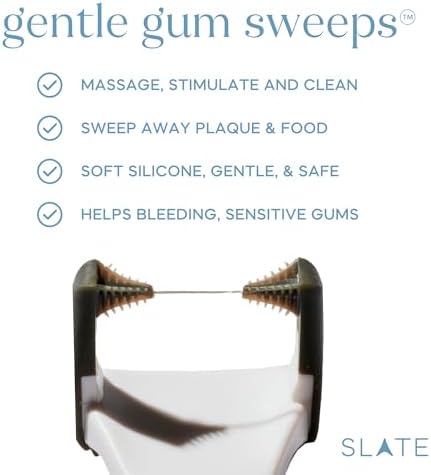 Slate Flosser Refills – 20 Reusable Woven Floss Heads for Slate Electric Flosser, PFAS-Free and Unwaxed Dental Floss, Includes Tongue Scraper and Gum Scraper, Eco-Friendly Oral Care Refill