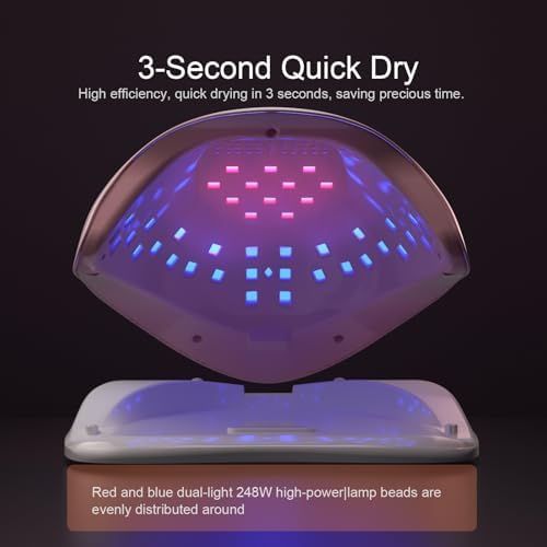 Pink UV LED Nail Lamp – Elegant Touch Screen Nail Dryer with 4 Timer Settings, Detachable Base & Dual Light Beads for Quick Gel Polish Curing – Salon-Quality Manicure at Home