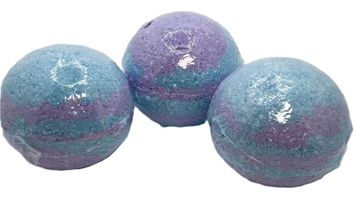 Moisturizing Bath Bombs, Variety of Scents and Sizes, Colorful (Wisteria & Lilac, X-Large)