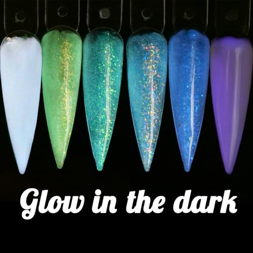 Glow in the dark Opal Gel Nail Polish 6 Colors Set Color Changing Semi Clear Gel Polish (GP015)