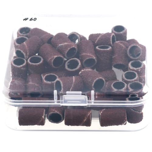 400 Pcs Sanding Bands for Nail Drill with 4 Mandrel Bits for Manicure and Pedicure, 60/80/100/120/150/180/240/320 Grit