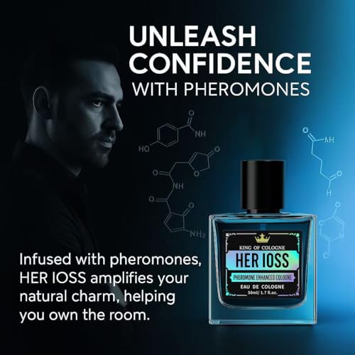 Pheromone Cologne for Men – Bold, Spicy & Woody Scent with Enhanced Long-Lasting Perfume | Safe for Sensitive Skin | Great Gift Idea for Fragrances | 1.7 fl oz / 50ml