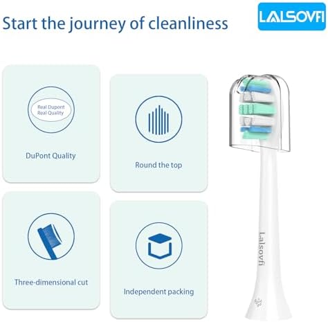 Replacement Toothbrush Heads for Philips Sonicare Replacement Heads, Electric Replacement Brush Head Compatible with Phillips Sonicare Electric Toothbrushes C2 4100, 12 PCS