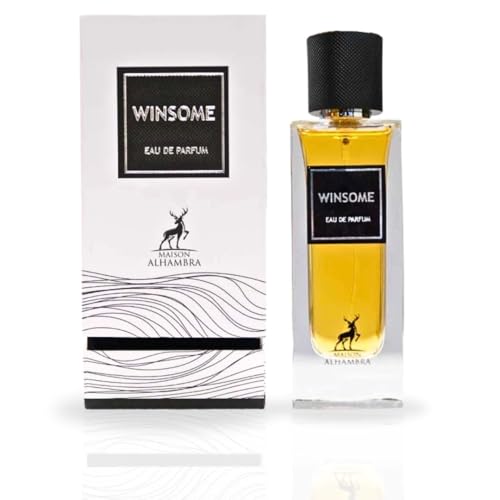 Maison Alhambra Winsome Eau De Parfum Spray 90ML (3.04 OZ) Long Lasting Arabian Perfume For Men - Bold Woody, Floral & Sweet Fragrance - Perfume Men with Bergamot, Rose, Patchouli & Vanilla Notes
