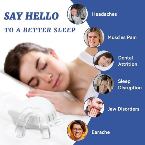 4 Pack Kids Mouth Guards for Teeth Grinding, Small Size, Comfortable Night Guard for Kids, Professional Mouth Guards, Effective for Clenching Teeth