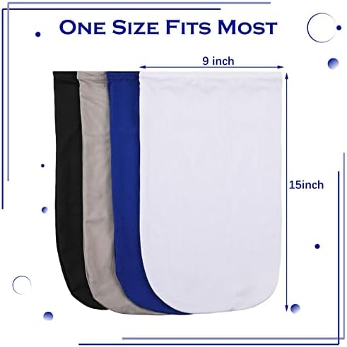 4 Pieces Unisex Dreadlock Cap Long Hair Dreads Head Wrap Sleeping Cap Hair Accessories Sleep Bonnet for Men Women