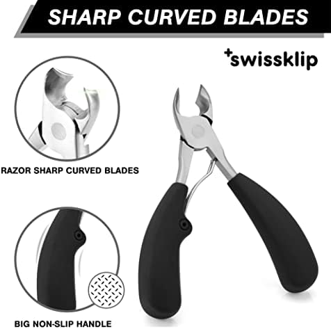 Swissklip Toenail Clippers | Heavy Duty Toe Nail Clippers I Toenail Clippers for Thick Nails I Big Toe Nail Clippers for Thick Toenails I Heavy Duty Nail Clippers for Thick Nail