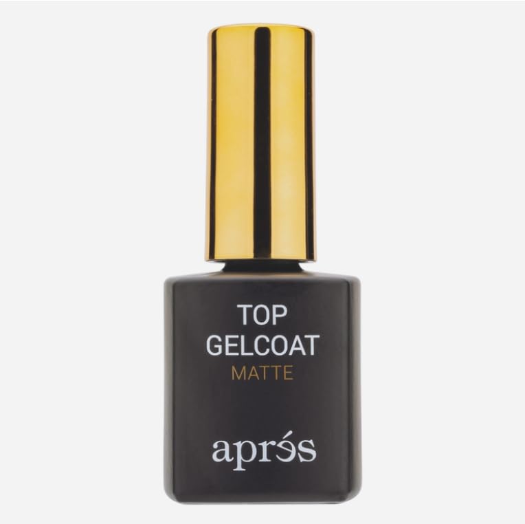 APRÉS Non-Wipe Matte Top Gelcoat - 15ml - Gel Nail Polish Soak Off Top Coat Matte Finish