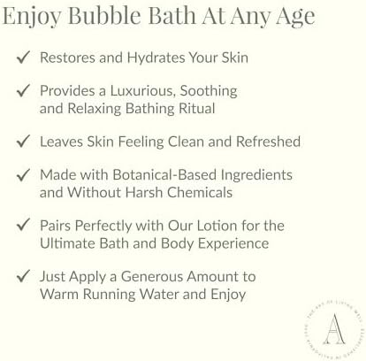 Archipelago Botanicals Luxury Milk Bubble Bath, Daily Body Wash, Moisturizing and Hydrating Gentle Bubble Bath, Helps Refresh, Restore and Soothe All Skin Types, 25.0 fl oz