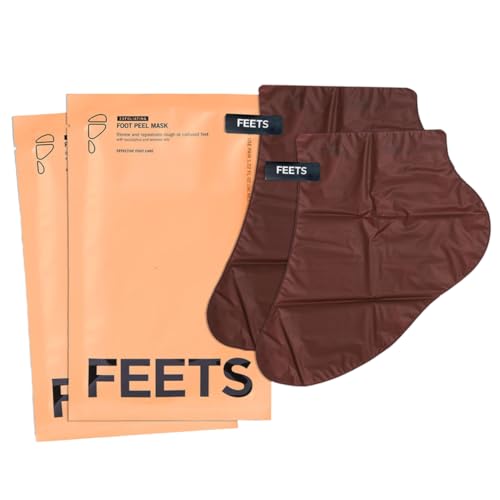 Foot Peel Mask with Eucalyptus and Lavender (2-Pack) | Remove and Exfoliate Dead Skin | Perfect for Men and Women | Removes and Repairs for Dry, Rough, Cracked Heels and Calluses