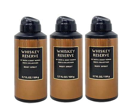 Bath & Body Whiskey Reserve Men's Body Spray - 3 Pack