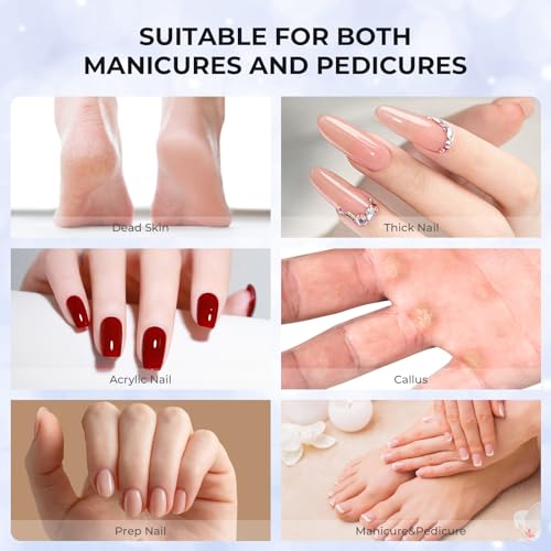 Lavinda Nail Drill Bits 80#120#180#240# Small Sanding Bands for Nail Drill 4 Color Electric File Nail Sanders with 3/32" Mandrel Bit for Manicure & Pedicure 80 Piece (Multicolor)