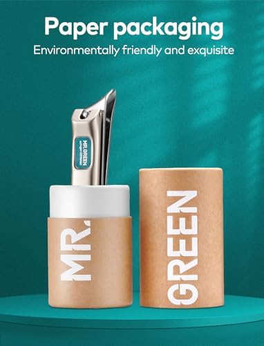 MR.GREEN Ingrown Nail Clippers, Slanted Curved Blade Nail Clippers for Ingrown Nails, Toenail Clippers for Thick Nails, Medical Grade Stainless Steel Professional fingernail Clippers For Men And Women