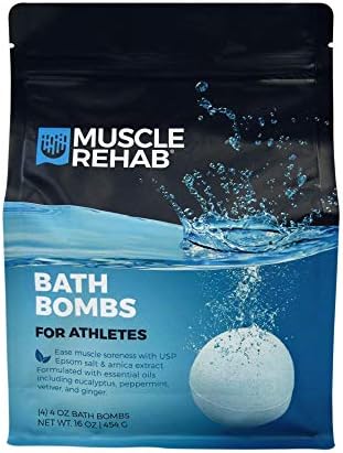 Magnesium Soaks for Sports Recovery Combo Pak- Arnica & Epsom Salt Bath Bombs & Magnesium Soak for Men -Women with Turmeric & Essential Oils -Muscle Pain Relief & Joint Soother - (2 pack)