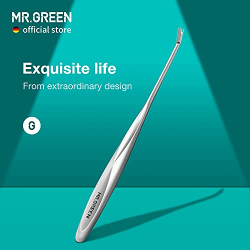 MR.GREEN Cuticle Pusher Dead Skin Remover Stainless Steel Manicure Tools Professional Cuticle Trimmer Nail Polish Peeler Scraper (Mr-2190)