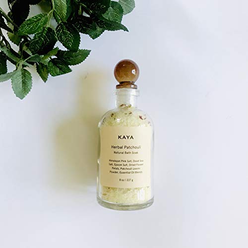 Patchouli Rose Bath Soak | 100% Natural | 8 oz Apothecary Bottle | Gift for Her | Gift for Him | Thanksgiving Gift | Christmas Gift | Gift for Mom