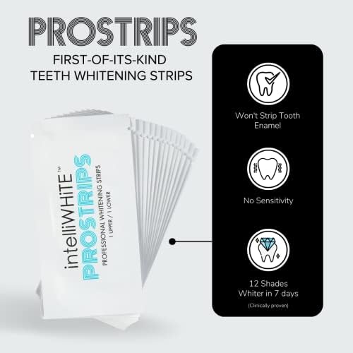 Prostrips - 12 Shades Whiter Teeth - 28 Enamel Safe REMINERALIZING Gentle Strips – 97% no Sensitivity
