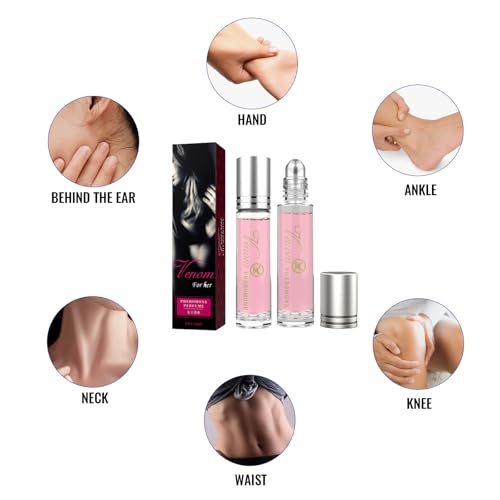 pheromones perfumes for women, Phero Roll-On Perfume, best fragrances Phero Oil for Women to Attract Men,Venom Scents Pheromones for Women (Pack of 6)