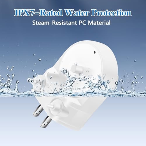 Direct Plug-in Wall Charger Base for Philips Sonicare | Fits 4100/5100/5300/6500 & HX63/65/67/68/89xx/91xx | Hygienic White | Excludes AI/9900 & DiamondClean Smart (Plug-in)