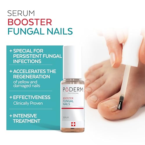 PODERM – TOENAIL RENEWAL BOOSTER – TEA TREE oil-serum - Restores Appearance of Discolored/Damaged Nails – Toe and Fingernail Repair – 100% Natural Ingredients and Vegan – Express Renewal – Swiss Made